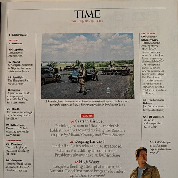 Time Russia Lot - Czar May 19 2014 + This Land Is My Land March 31 2014 Magazine - Picture 4 of 16